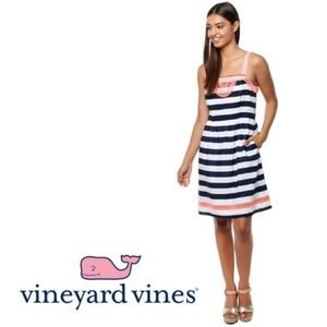Vineyard Vines Navy/White/Pink Summer Dress Size 4